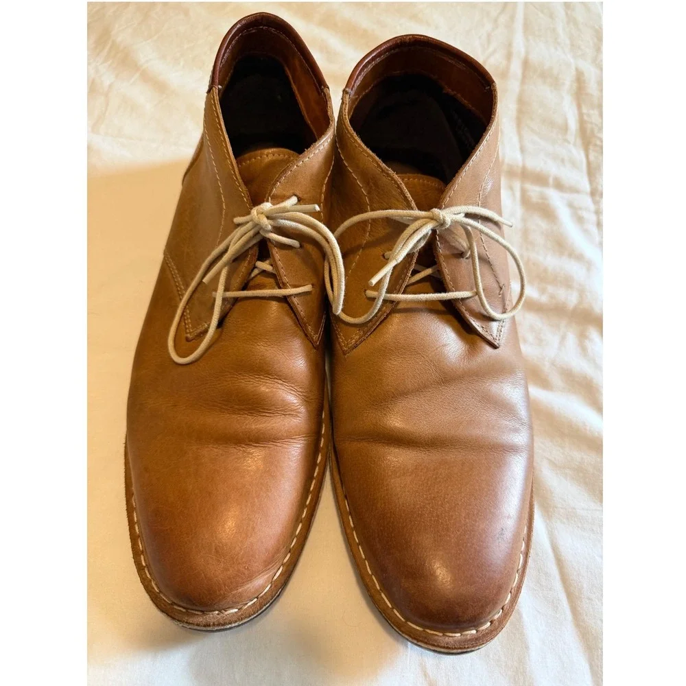 Steve Madden Hestonn 217 Tan Leather Chukka Boots Mens 11.5 Ankle Desert Boots